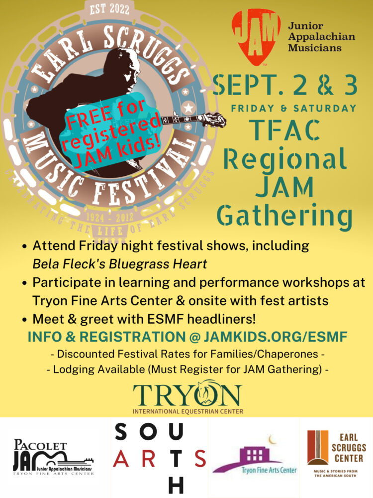 Earl Scruggs Music Festival Regional JAM Gathering - Junior Appalachian  Musicians